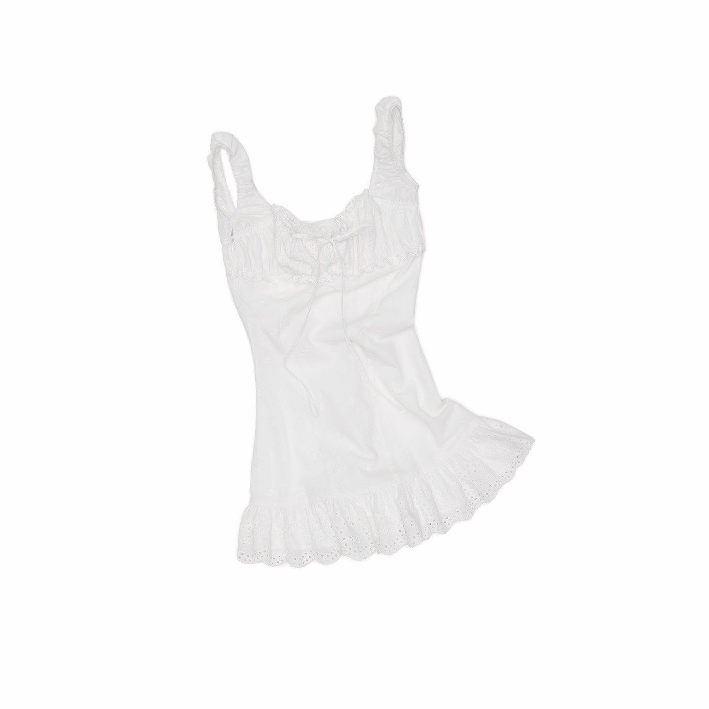 1JINN_STUDIO_White_Puff_Sleeve_Jacquard_Fitted_Waist_Women&