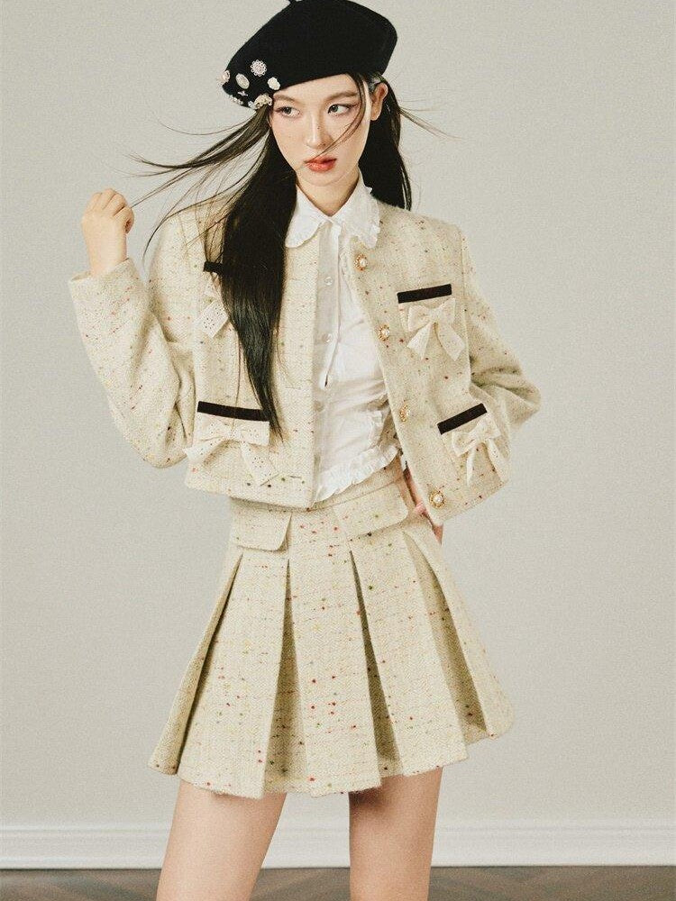 1P STUDIO Elegant Original Boucle Jacket Style Women&