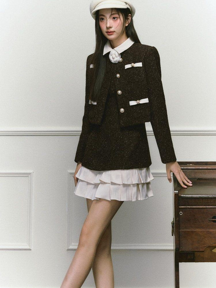 1P STUDIO Gold Thread Jacket And Vest Princess Women&