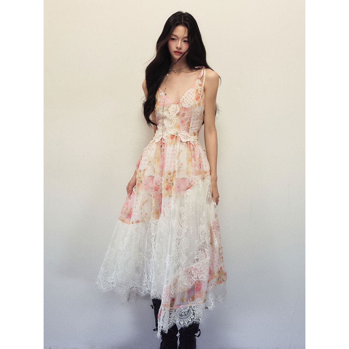 1P_STUDIO_Ombre_Floral_Lace_Asymmetric_Cinched_Waist_Women&