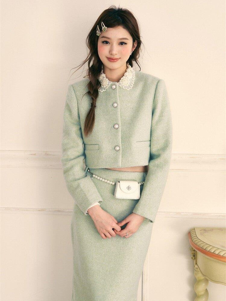 1P STUDIO Princess Doll Collar Elegant Women&