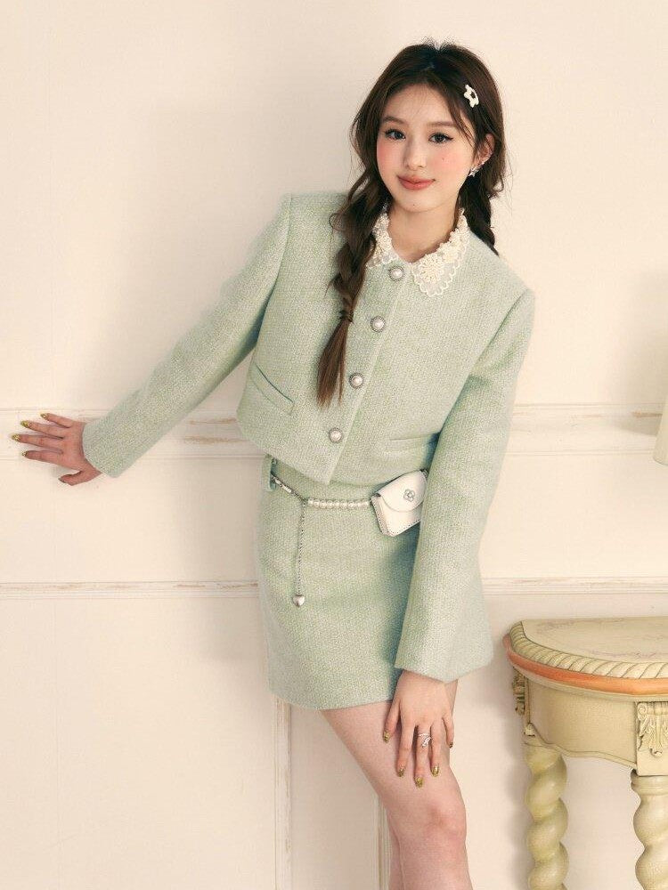 1P STUDIO Princess Doll Collar Elegant Women&