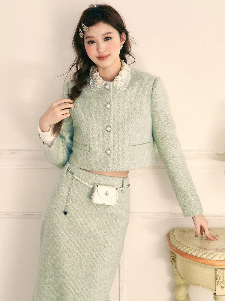 1P STUDIO Princess Doll Collar Elegant Women&