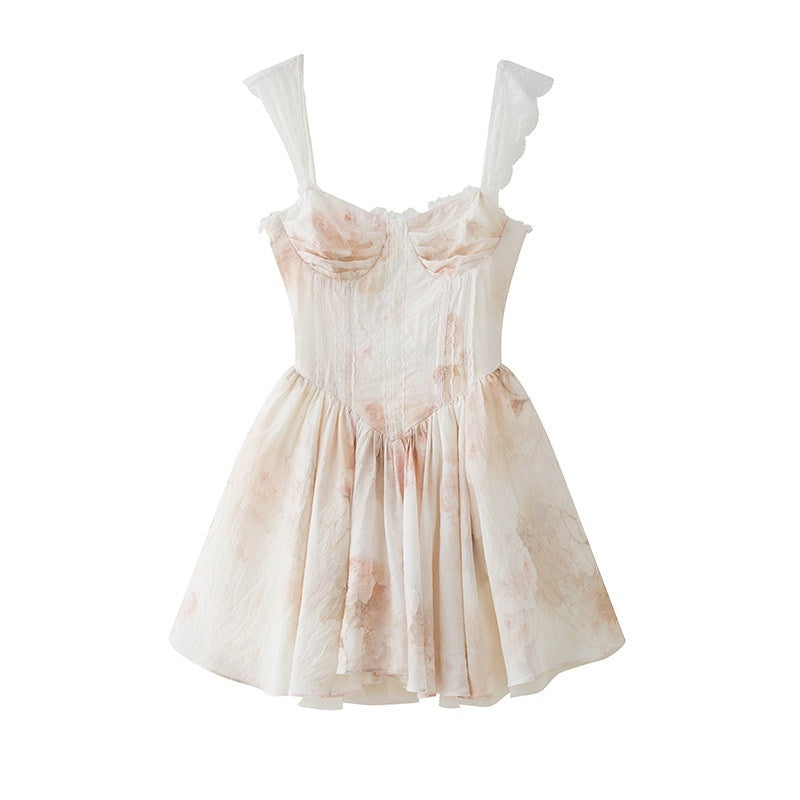 1P_STUDIO_Puff_A_Line_Lace_Trim_Cinched_Waist_Women&