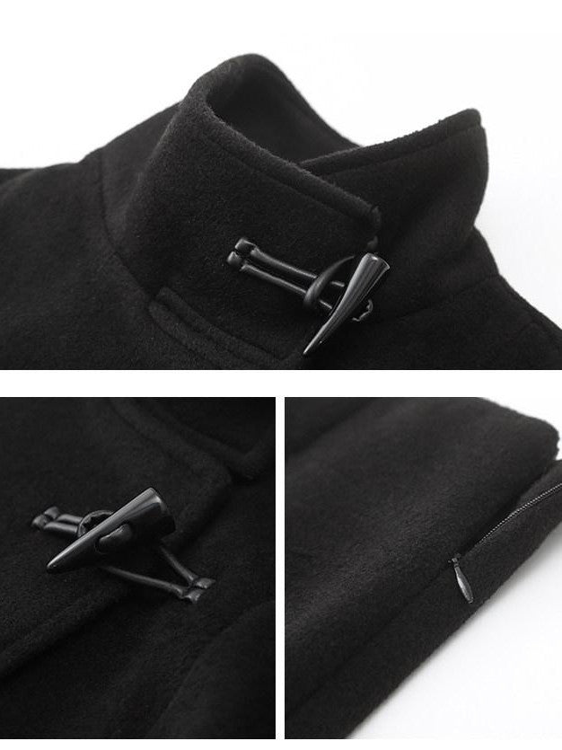 Stand Collar Fuzzy Sleeve Women&