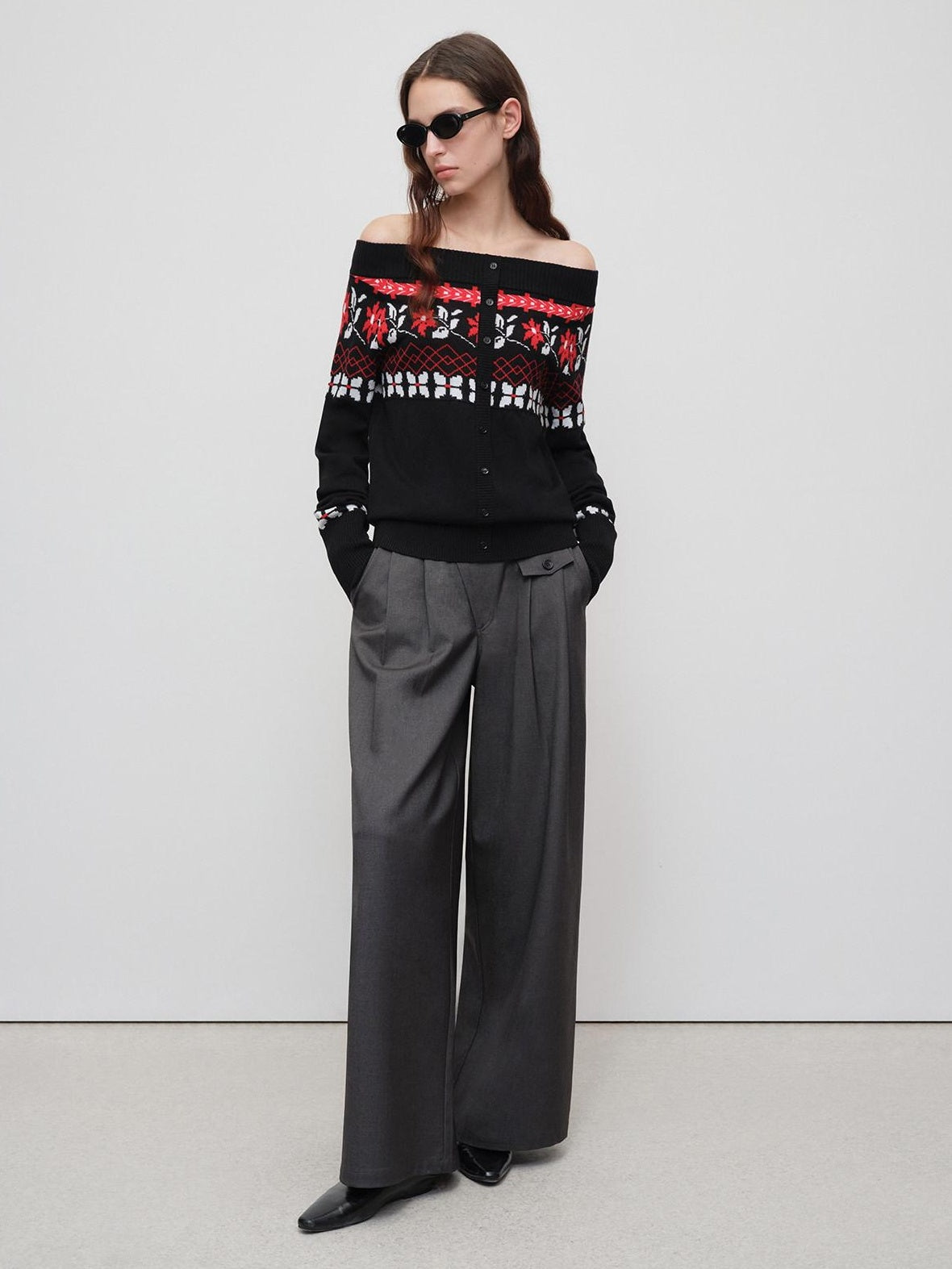 RUN TO THE FUTURE Soft Stretch Midrise Gray Casual Womens Zip Fly Polyester Lyocell Wide-Leg Pants
