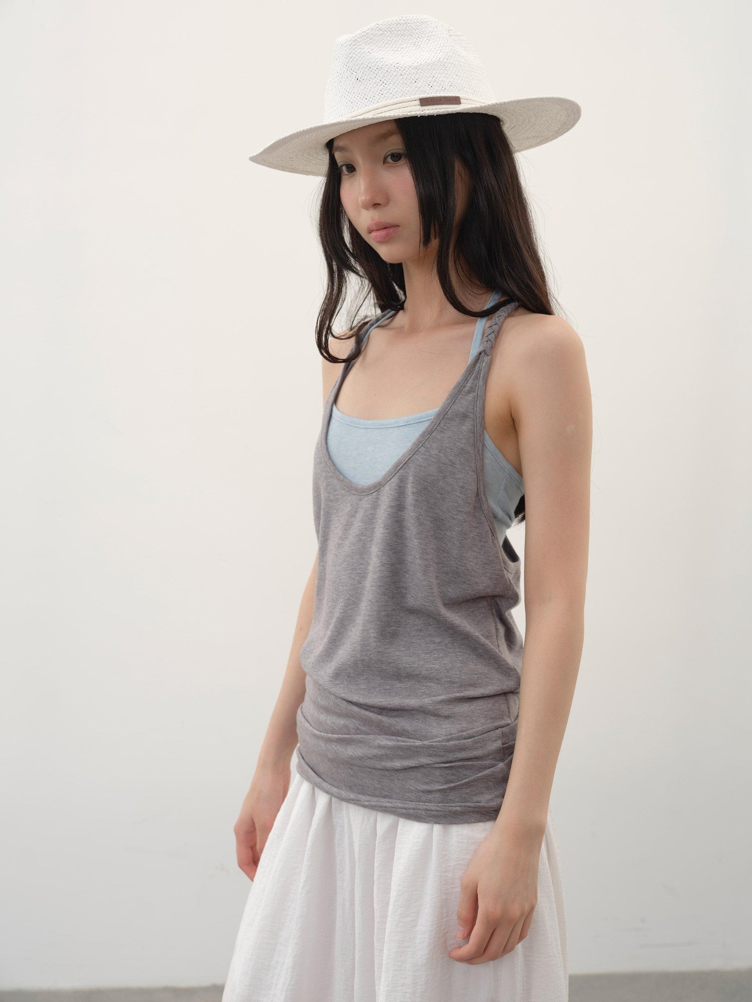 DKZ OFFICIAL Colorblock Offset Twist Knot Women&
