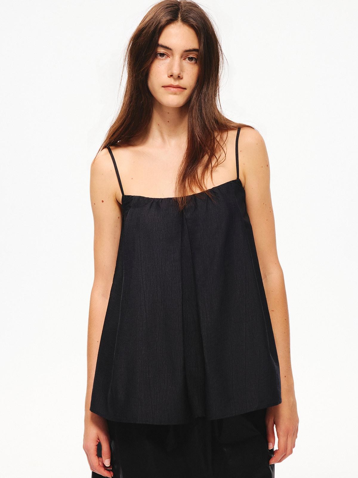 Northbutsouth Sheer Textured Adjustable Side Coverage Pleated Women&