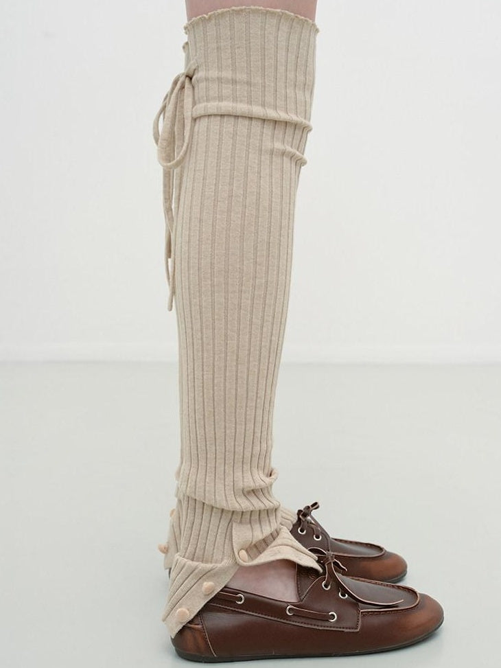 RUN TO THE FUTURE Soft Viscose Blend High Tube Minimal Over The Knee For Women Solid Leg Warmers