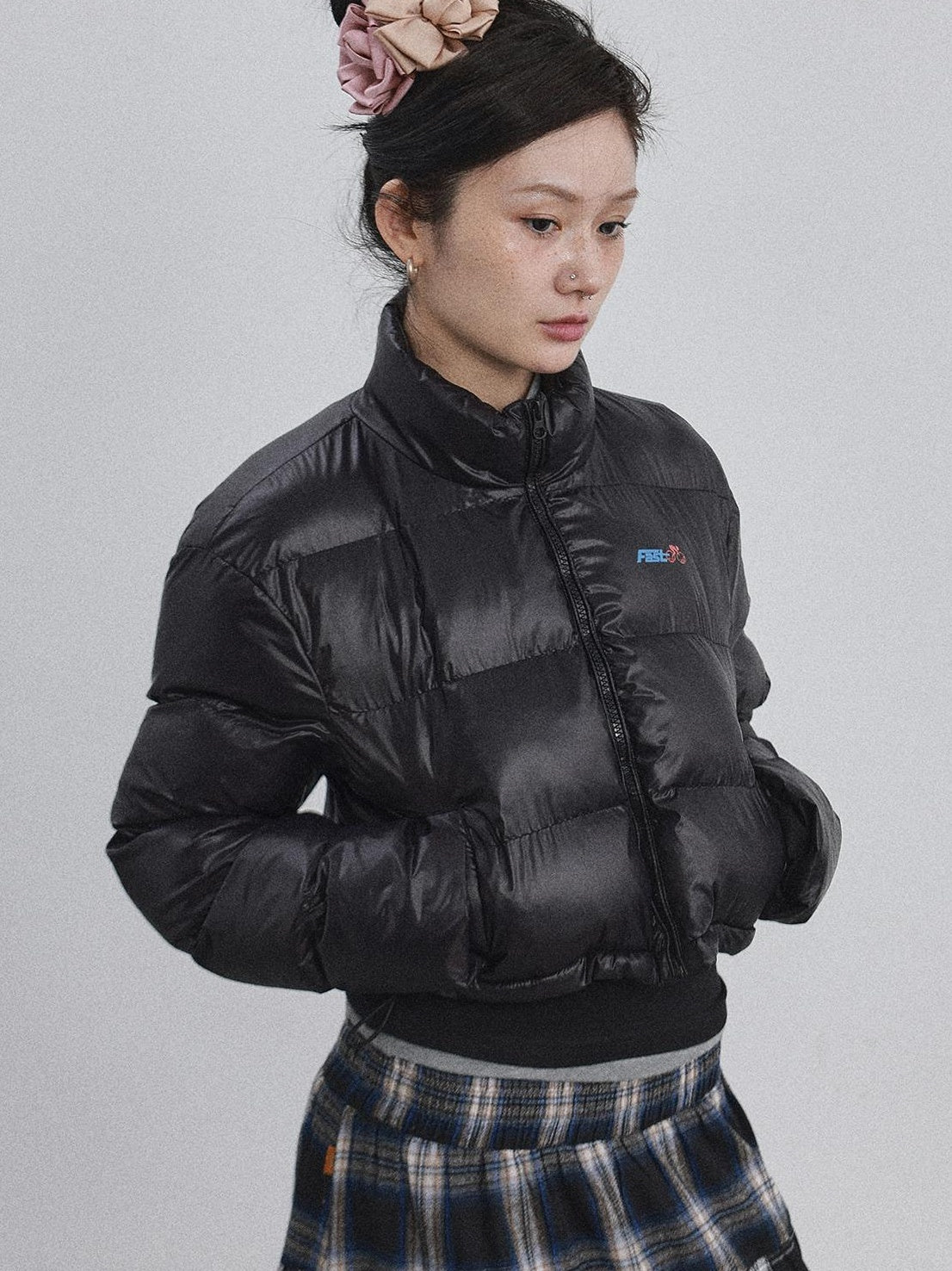 Achihara 2025 New Bright Thick Short Puffer Jacket