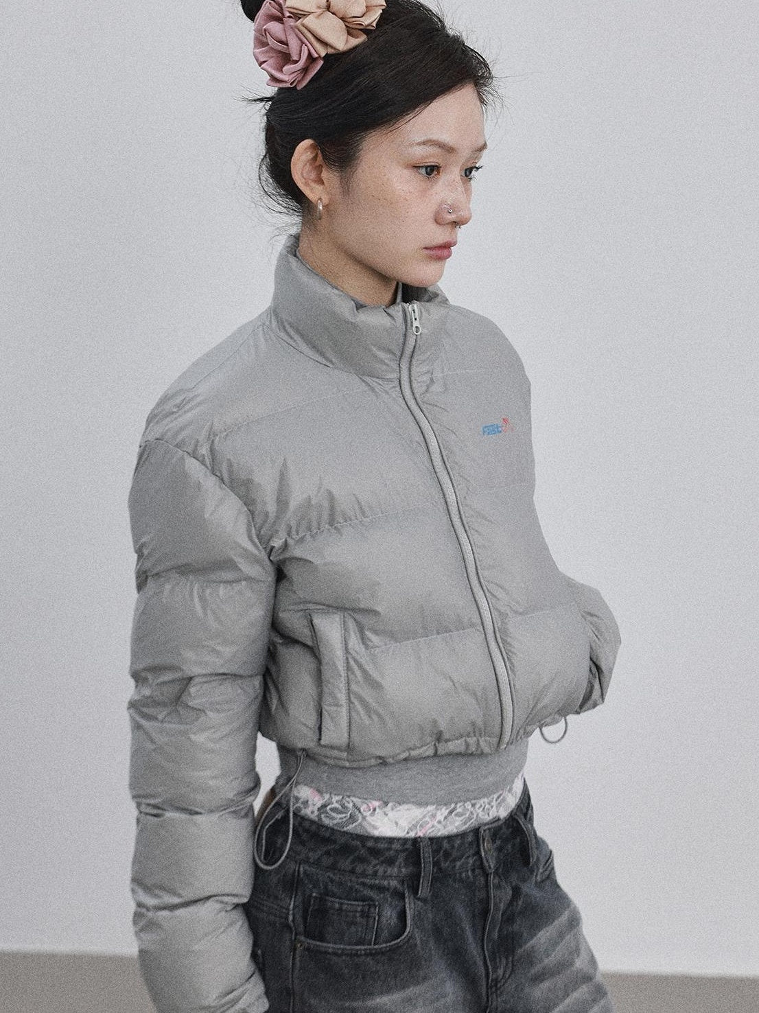 Achihara 2025 New Bright Thick Short Puffer Jacket