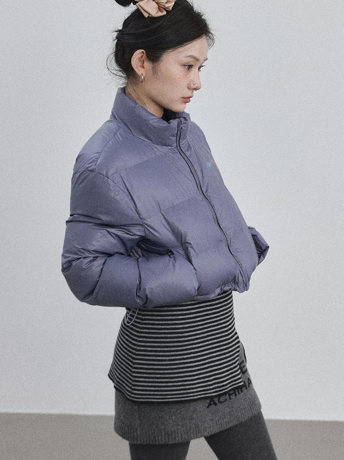 Achihara 2025 New Bright Thick Short Puffer Jacket