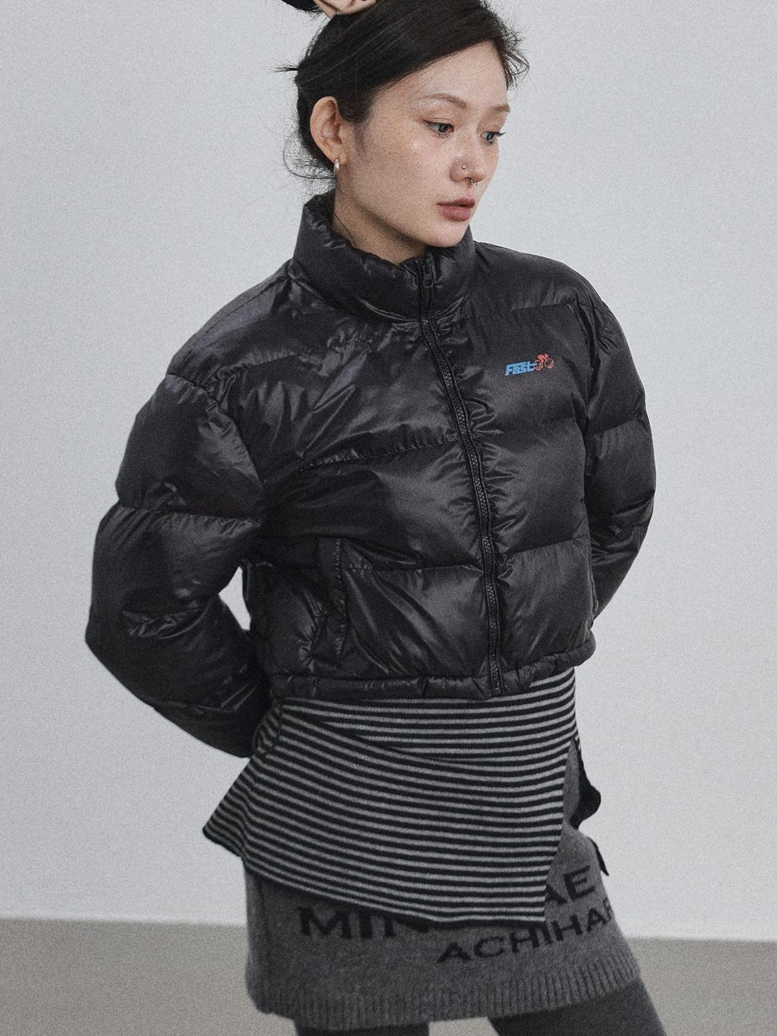 Achihara 2025 New Bright Thick Short Puffer Jacket