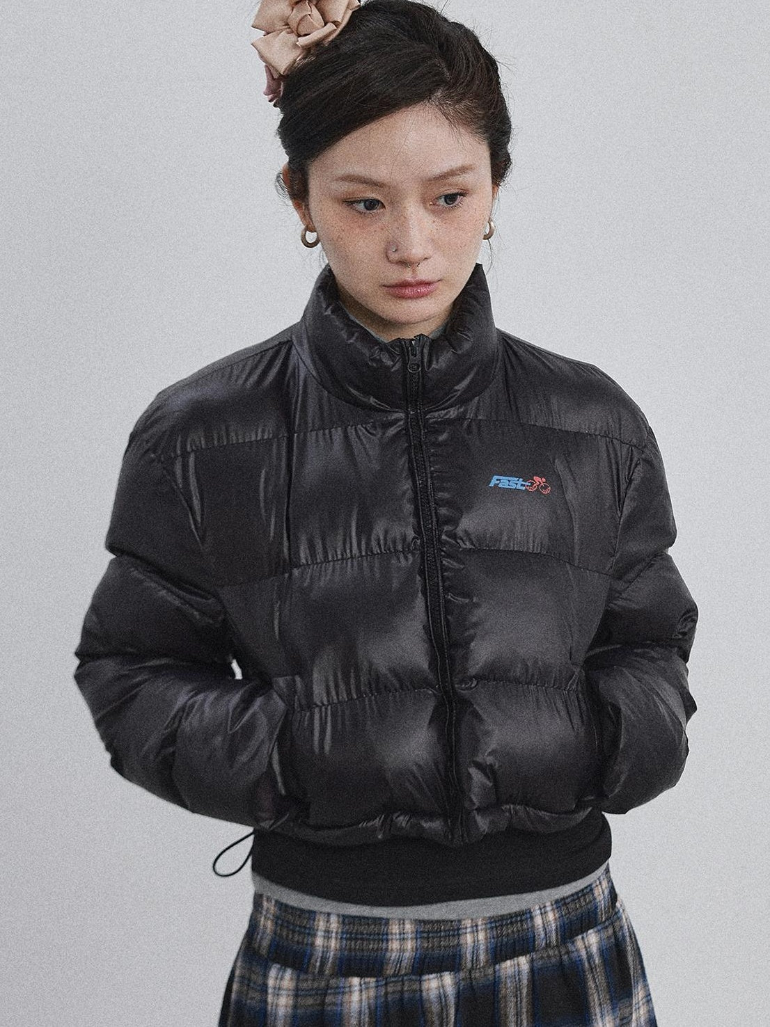 Achihara 2025 New Bright Thick Short Puffer Jacket