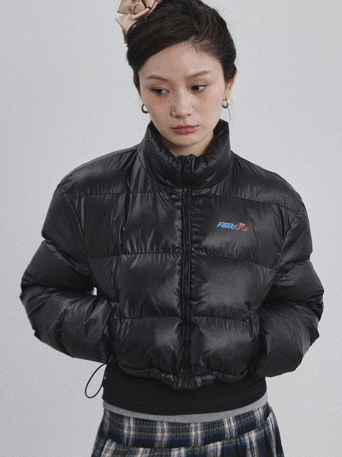 Achihara 2025 New Bright Thick Short Puffer Jacket