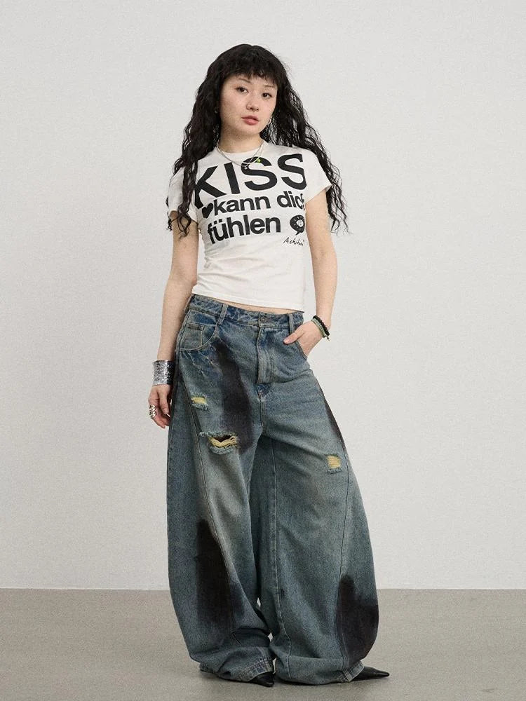 2025 New Sleeveless Crop Top Women T-Shirt