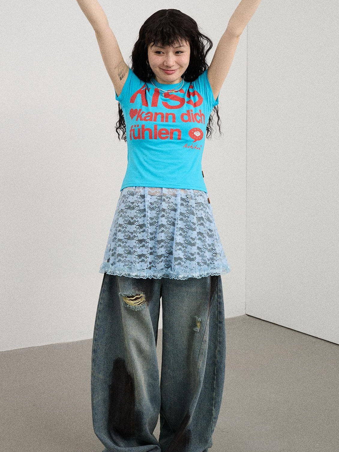 Achihara 2025 New Sleeveless Crop Top Women T-Shirt