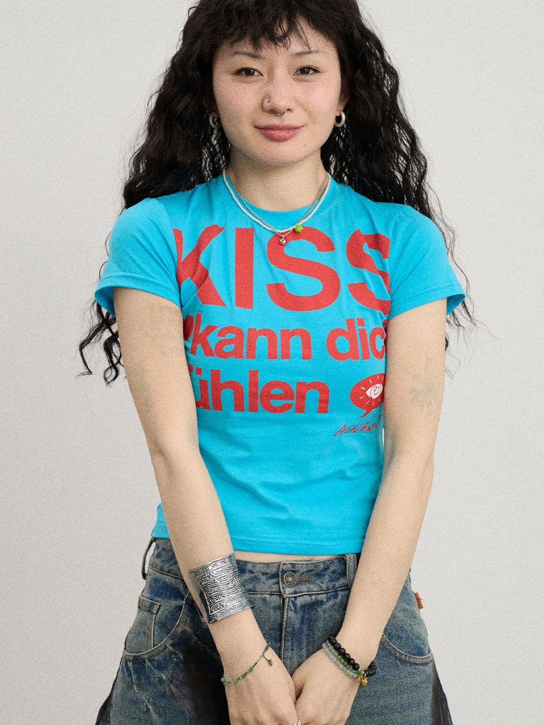 Achihara 2025 New Sleeveless Crop Top Women T-Shirt