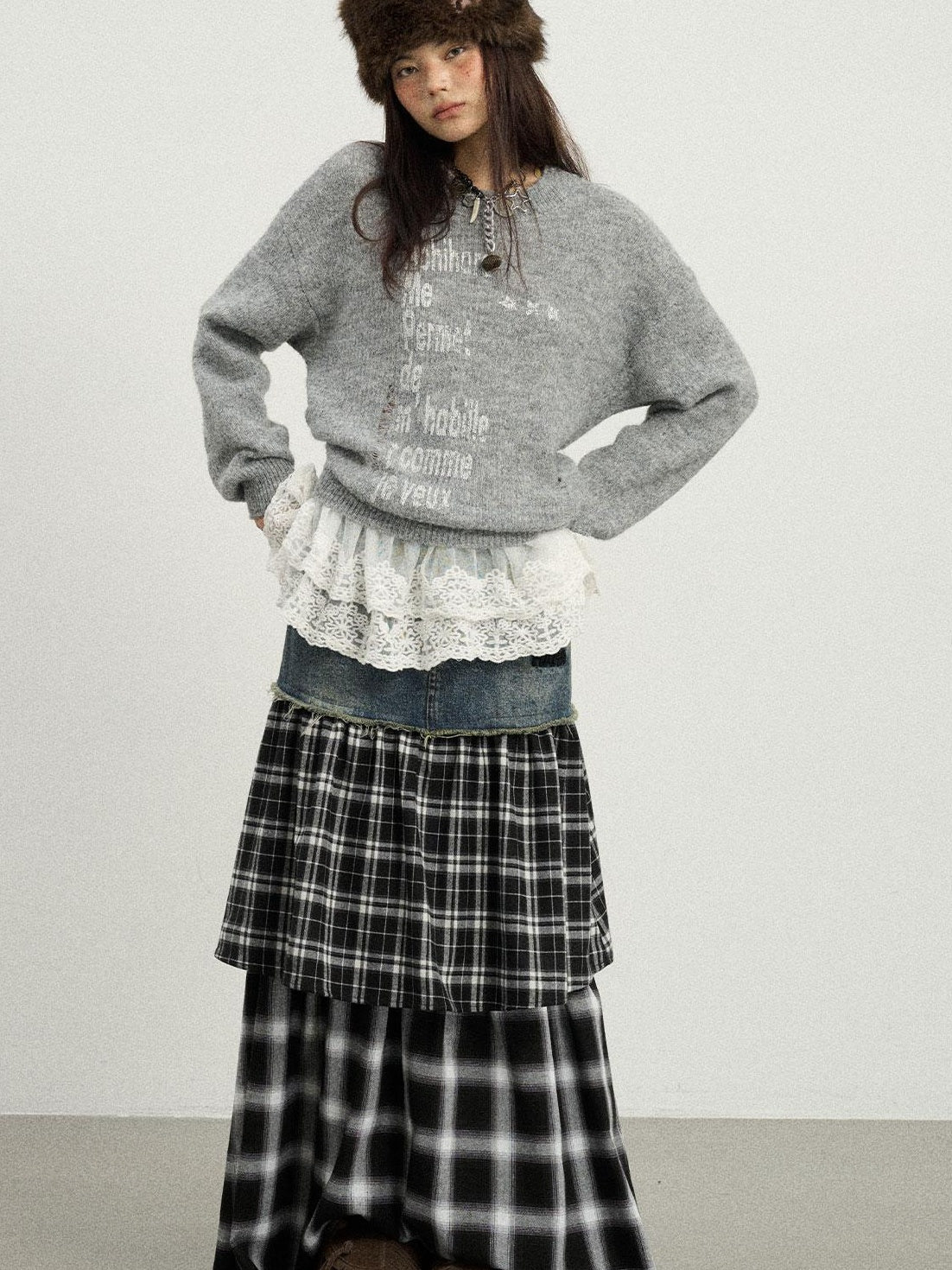 Achihara 2025 Spring Knitwear For Layering Sweater