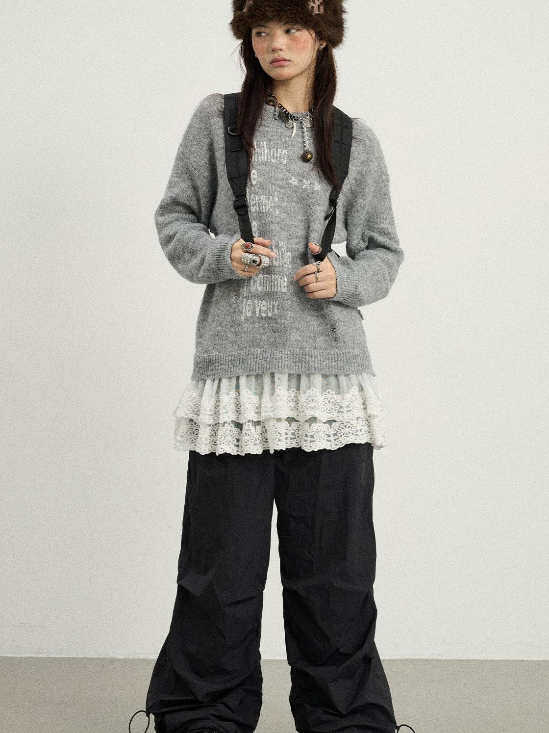 Achihara 2025 Spring Knitwear For Layering Sweater