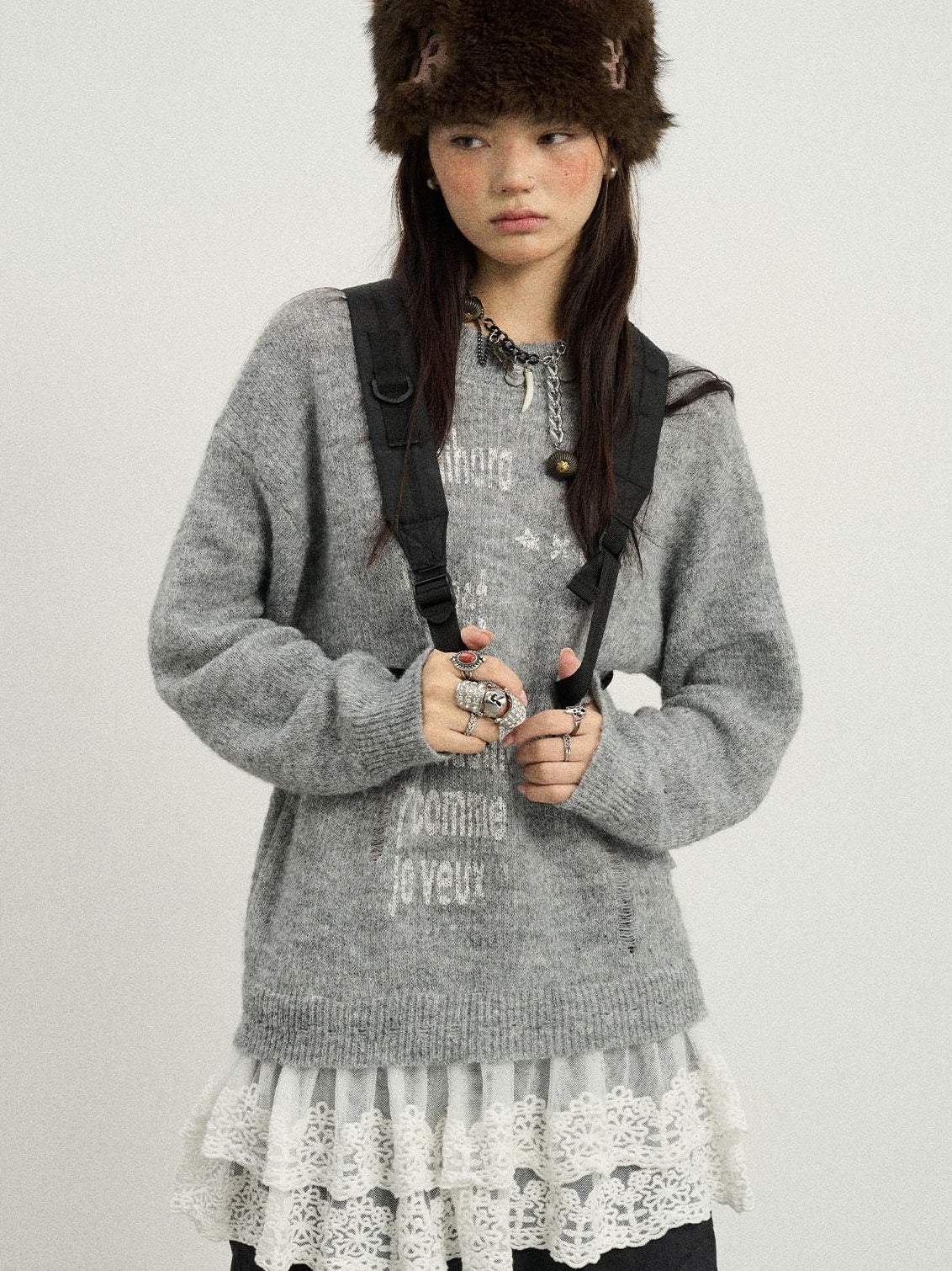 Achihara 2025 Spring Knitwear For Layering Sweater