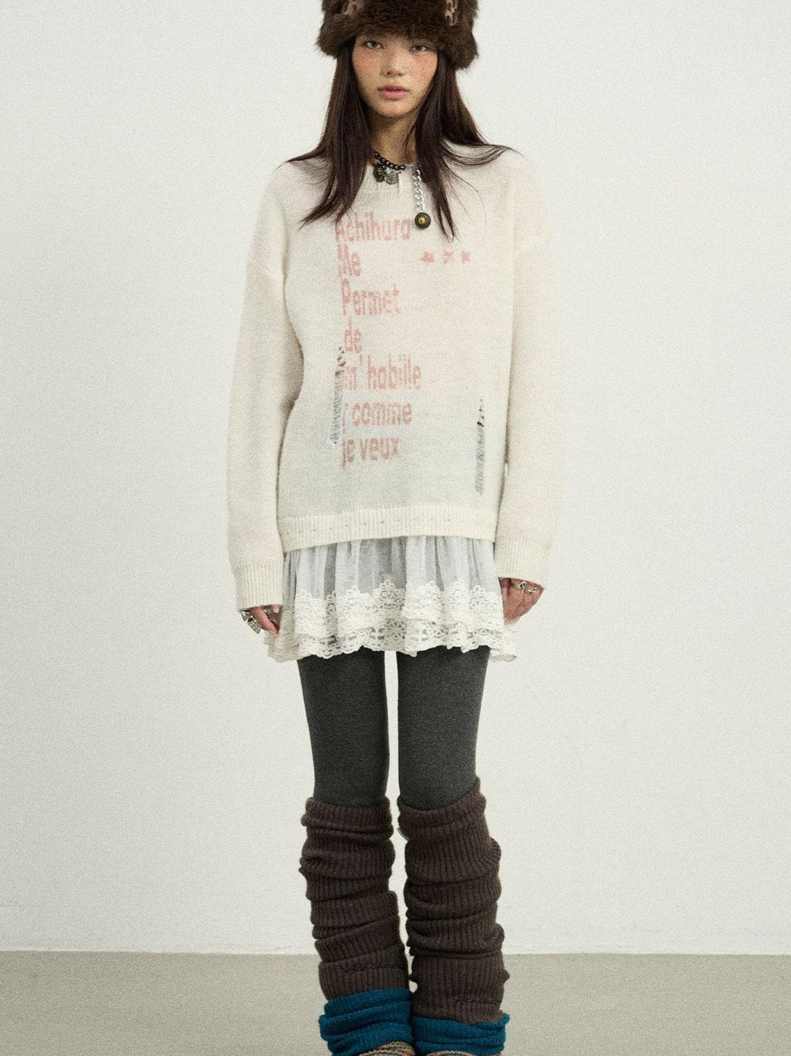 Achihara 2025 Spring Knitwear For Layering Sweater