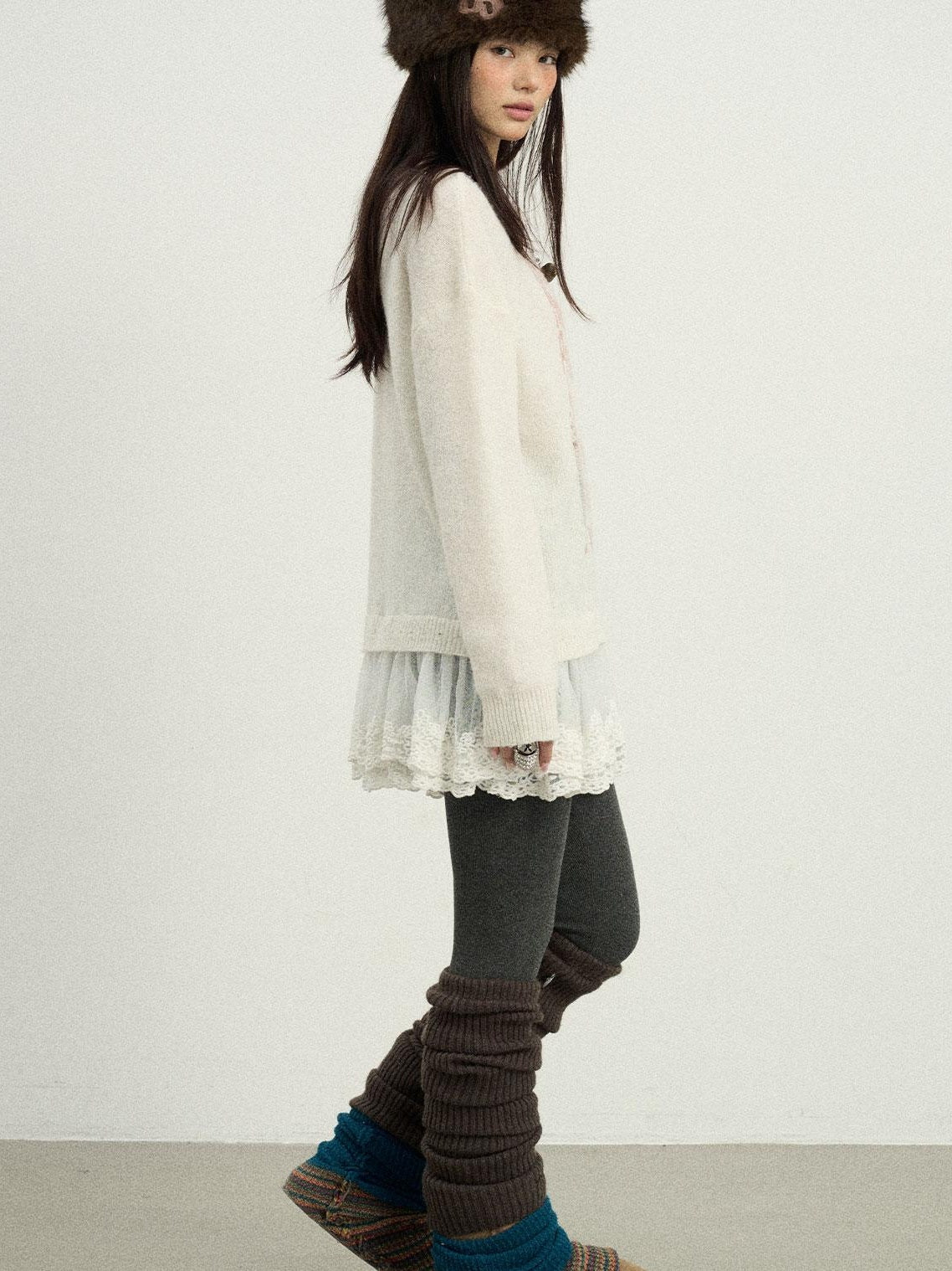 Achihara 2025 Spring Knitwear For Layering Sweater