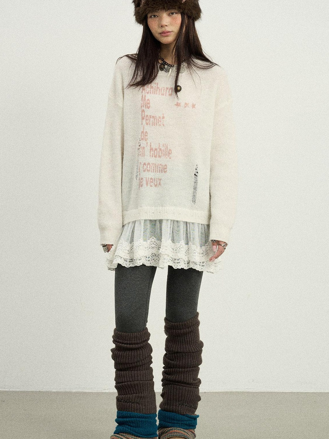 Achihara 2025 Spring Knitwear For Layering Sweater