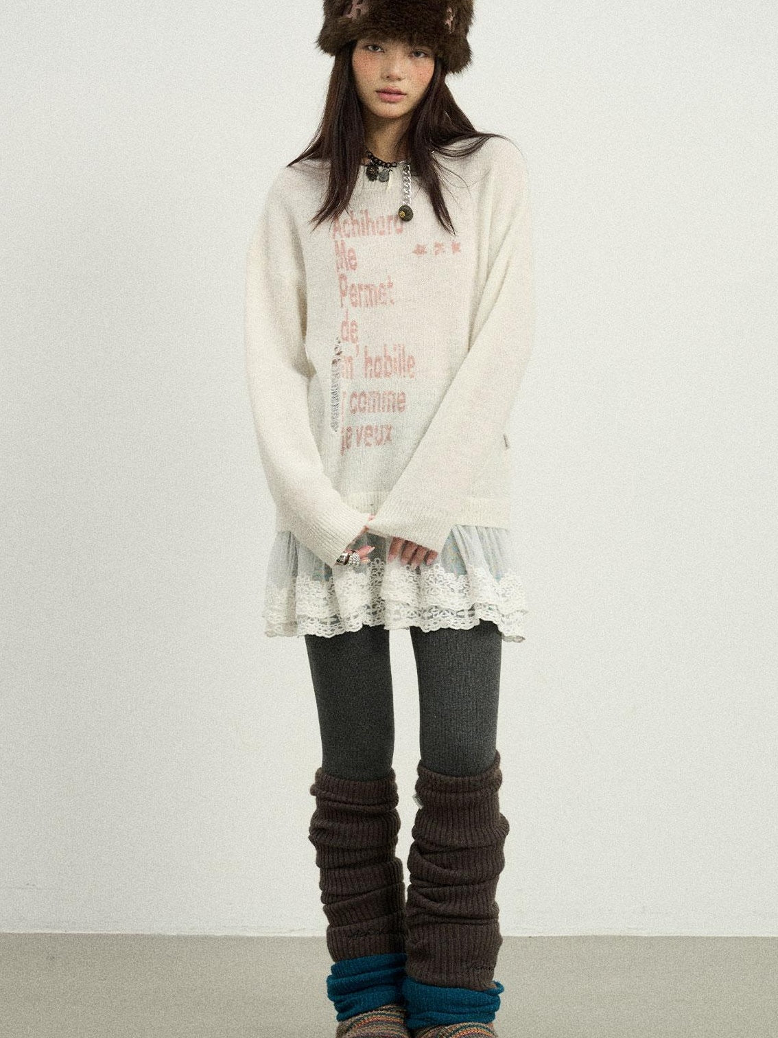 Achihara 2025 Spring Knitwear For Layering Sweater