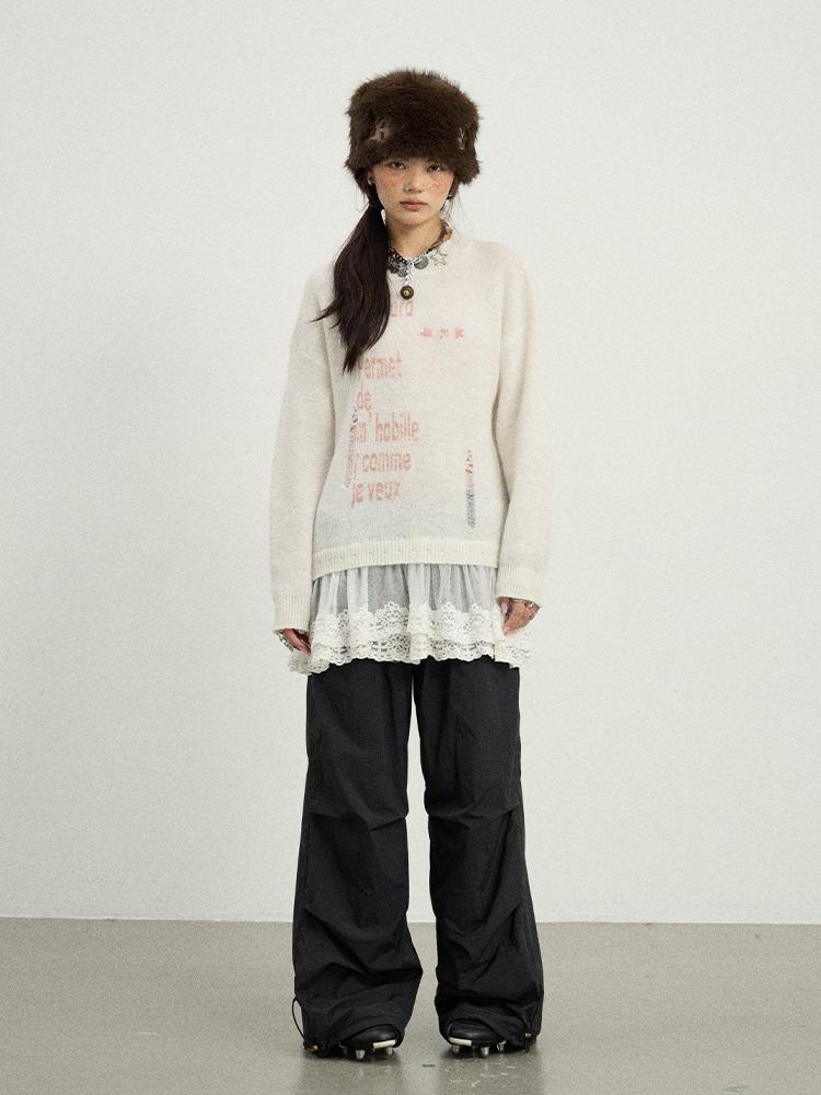 Achihara 2025 Spring Knitwear For Layering Sweater