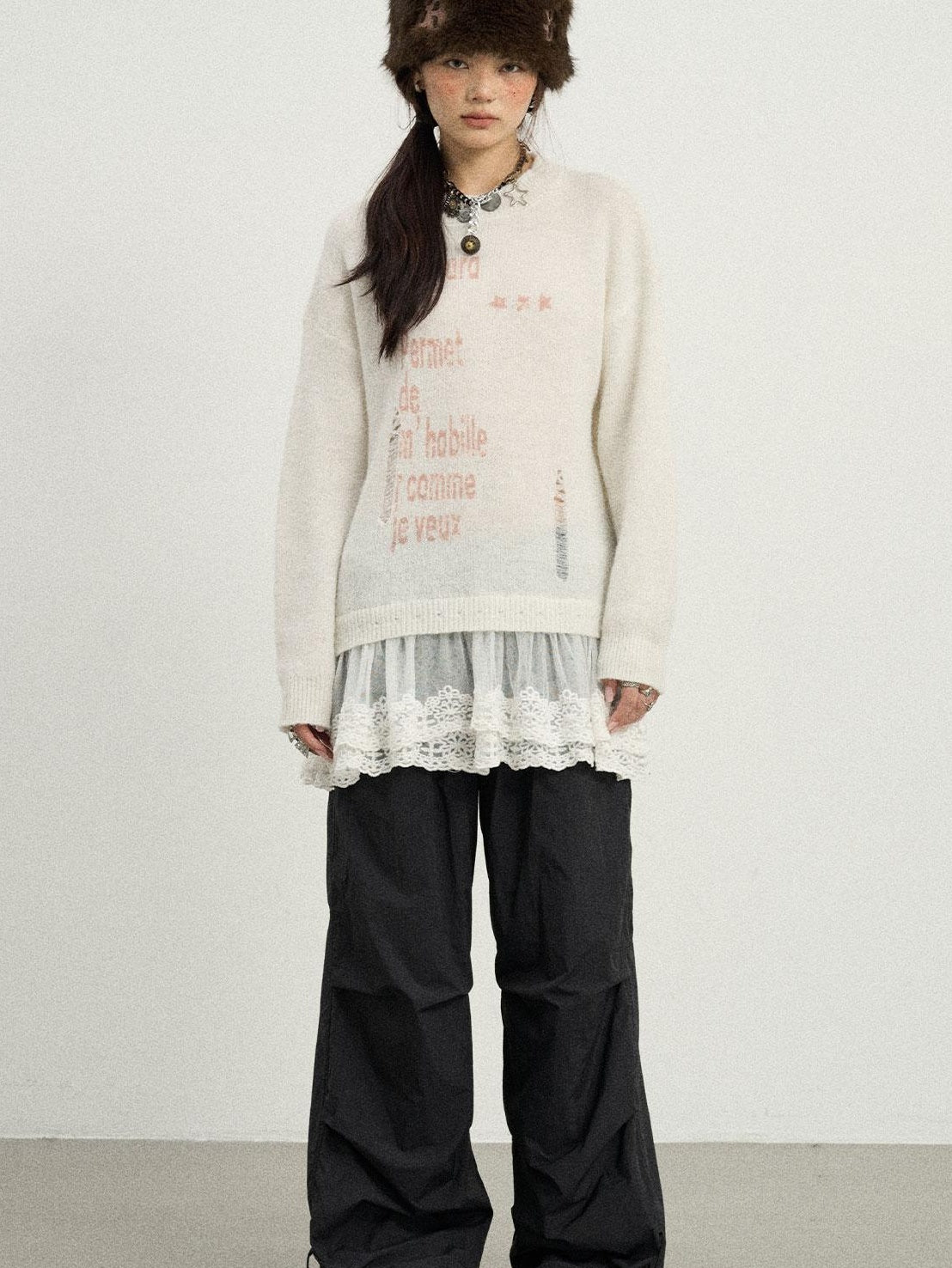 Achihara 2025 Spring Knitwear For Layering Sweater