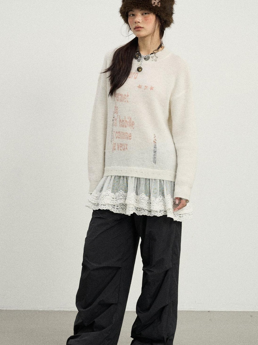 Achihara 2025 Spring Knitwear For Layering Sweater