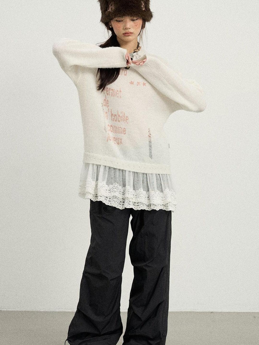 Achihara 2025 Spring Knitwear For Layering Sweater