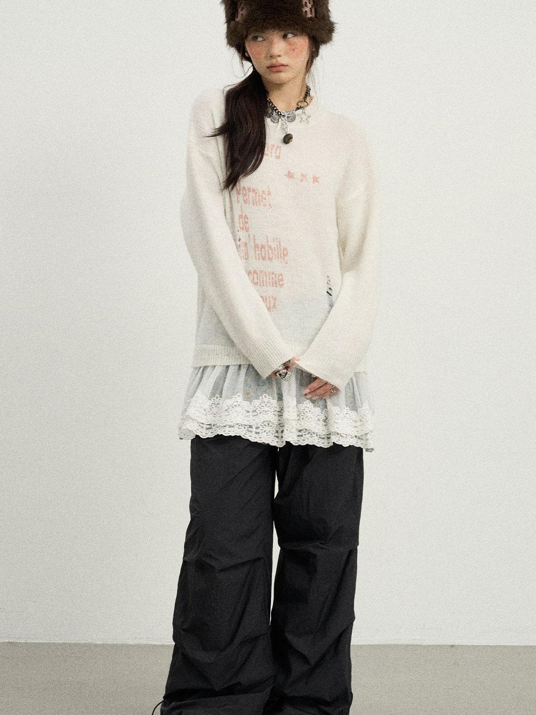 Achihara 2025 Spring Knitwear For Layering Sweater