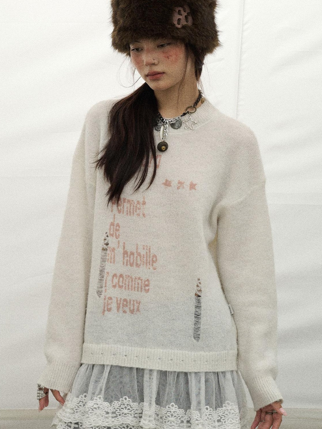 Achihara 2025 Spring Knitwear For Layering Sweater