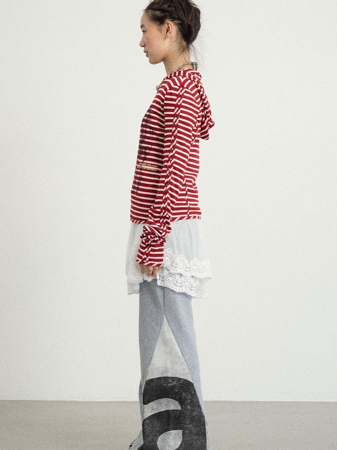 Achihara 2025 Striped Bandage Jacket Women&