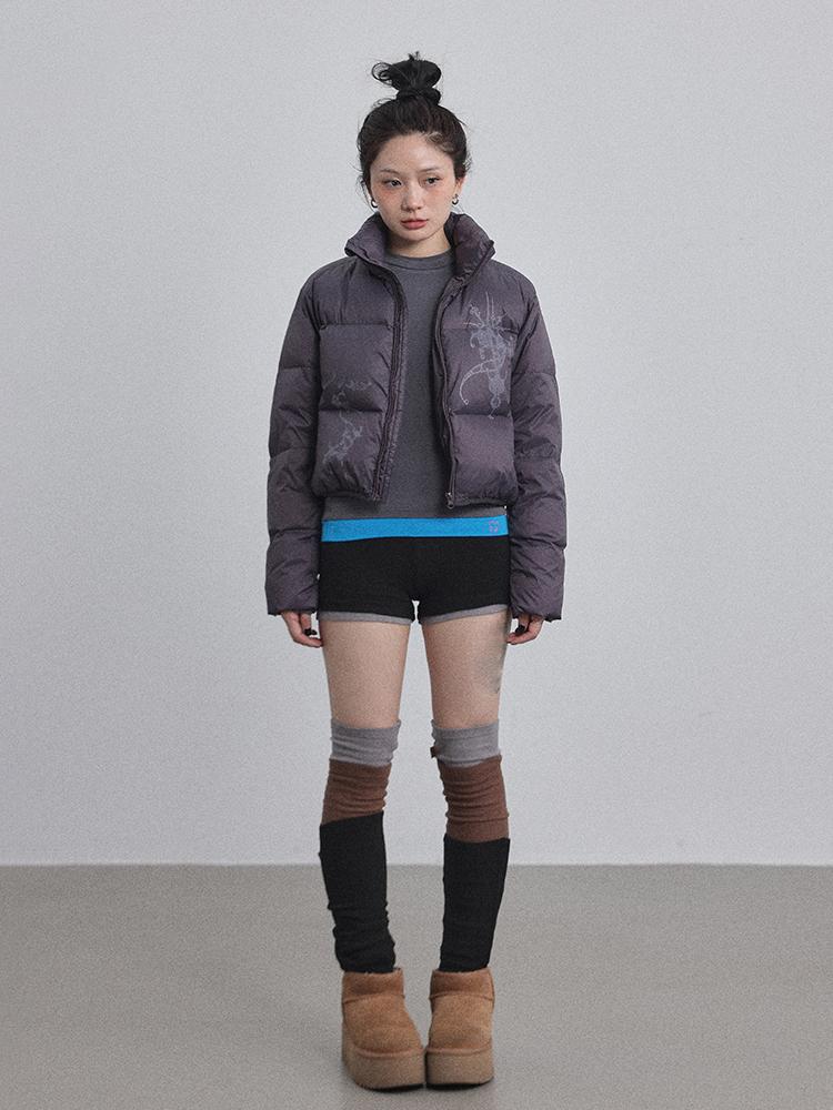 Achihara 2025 Winter Short Puffer Jacket For Women Coats