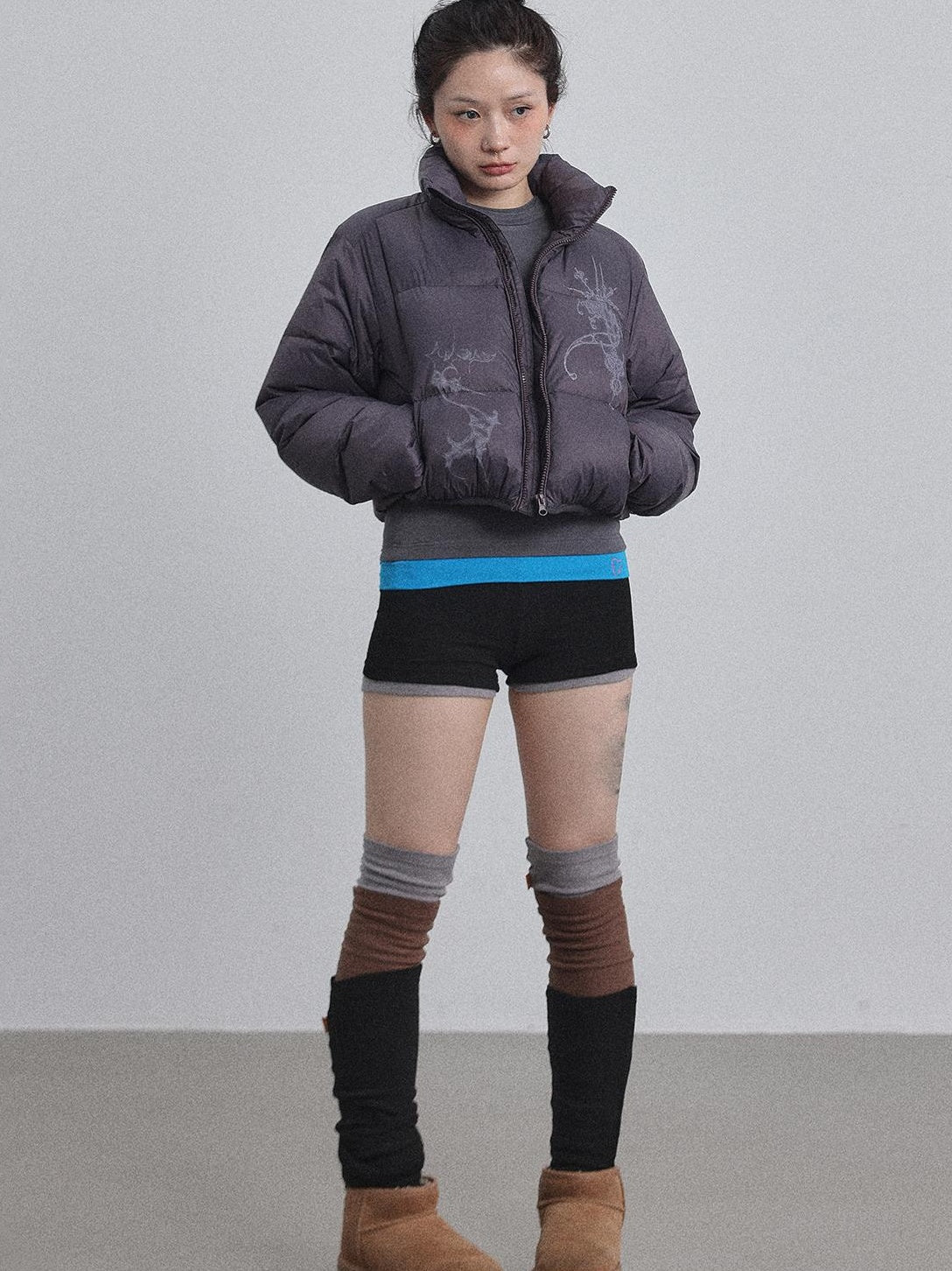 Achihara 2025 Winter Short Puffer Jacket For Women Coats