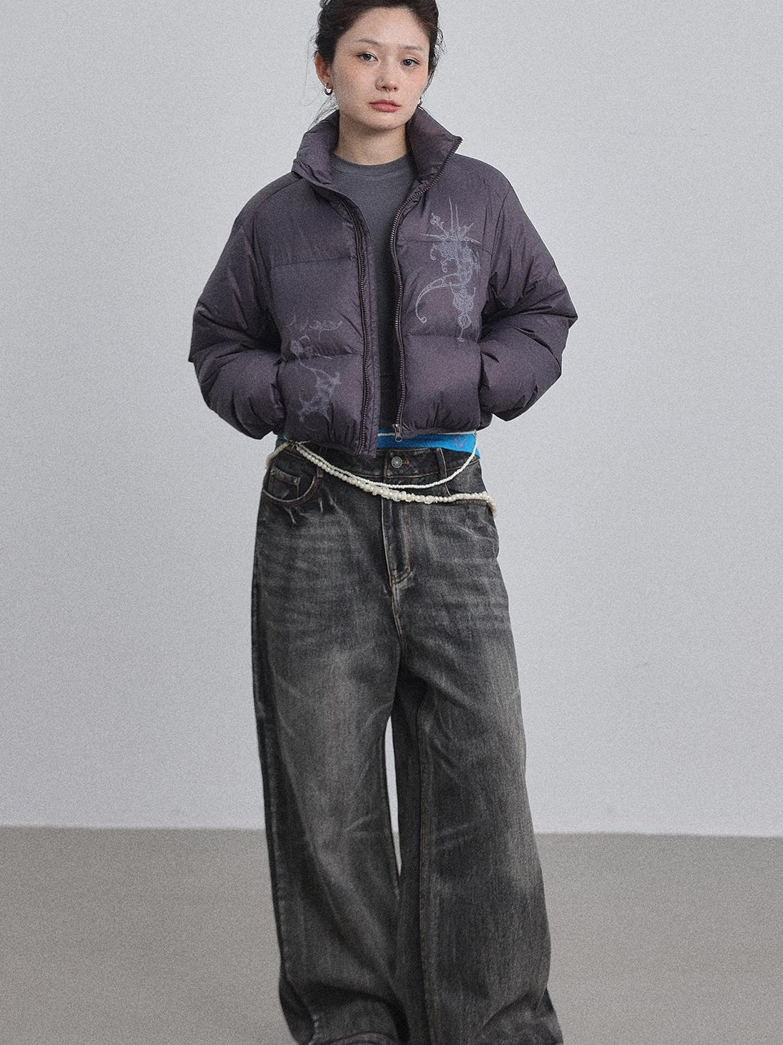 Achihara 2025 Winter Short Puffer Jacket For Women Coats