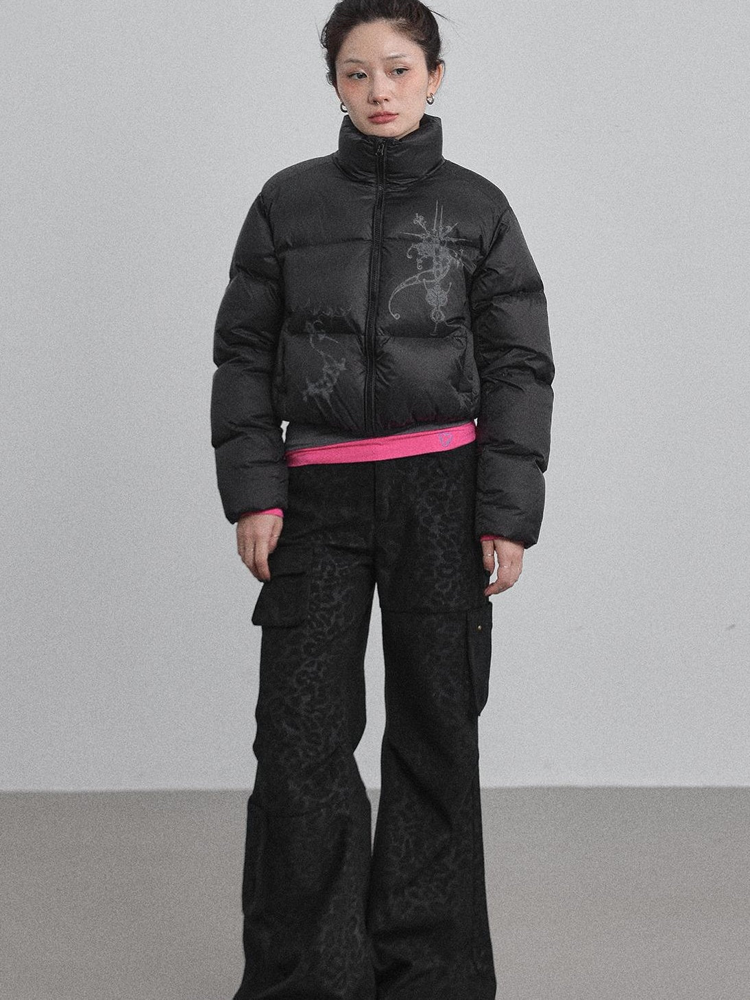 Achihara 2025 Winter Short Puffer Jacket For Women Coats