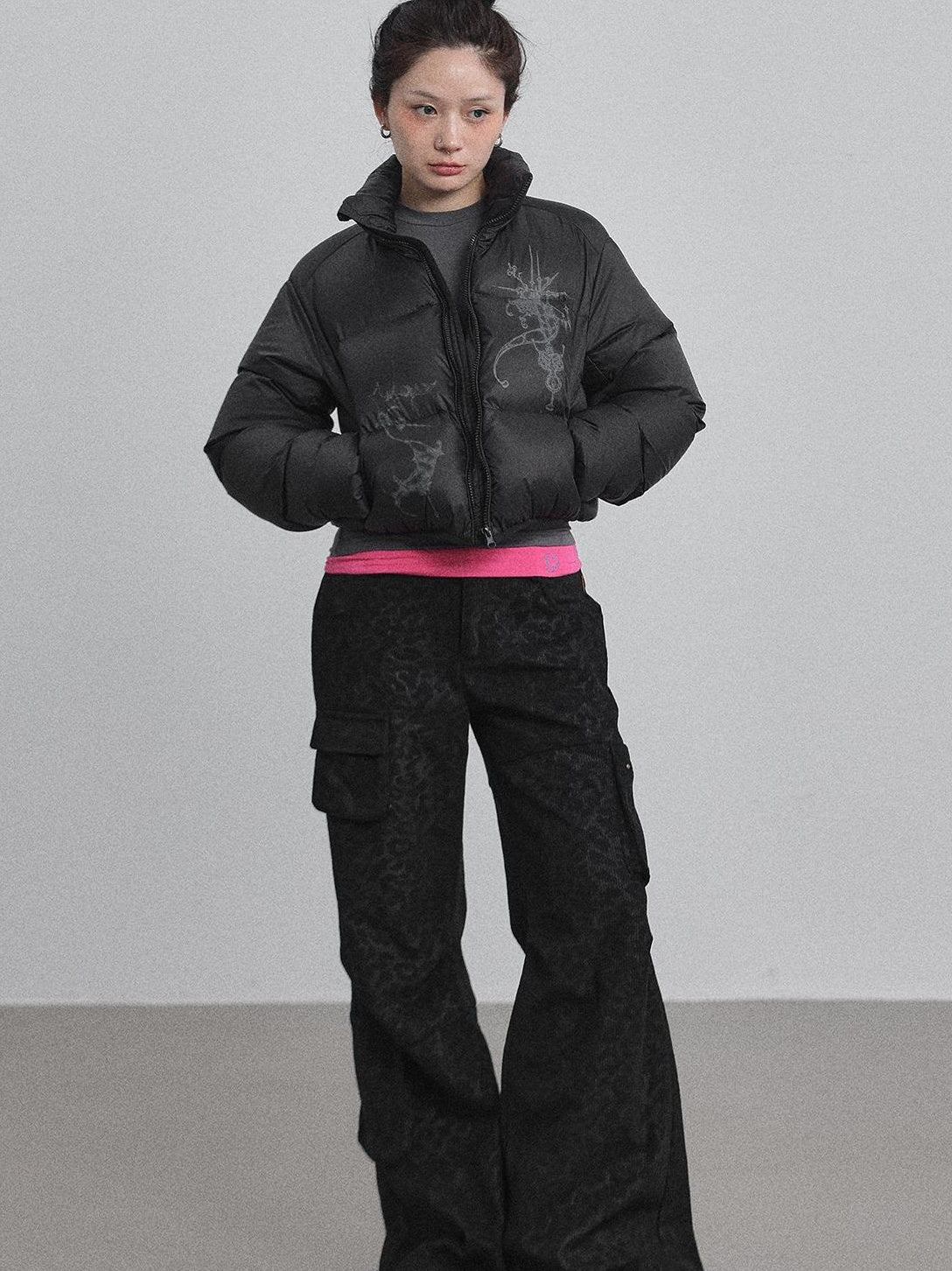 Achihara 2025 Winter Short Puffer Jacket For Women Coats