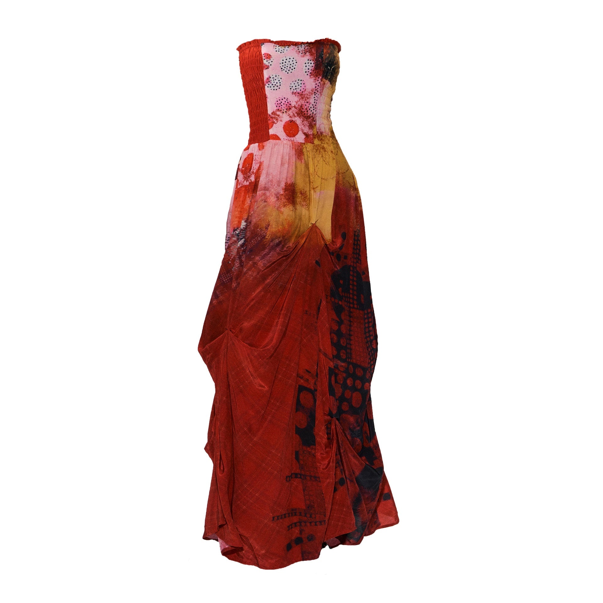 The NeverMore Rayon Cotton Blend Vintage Strapless A Line Slim Women Vacation Maxi Dresses