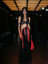 2025 Summer Runway Look 01 V Neck T Shirt Long Sleeve Dress