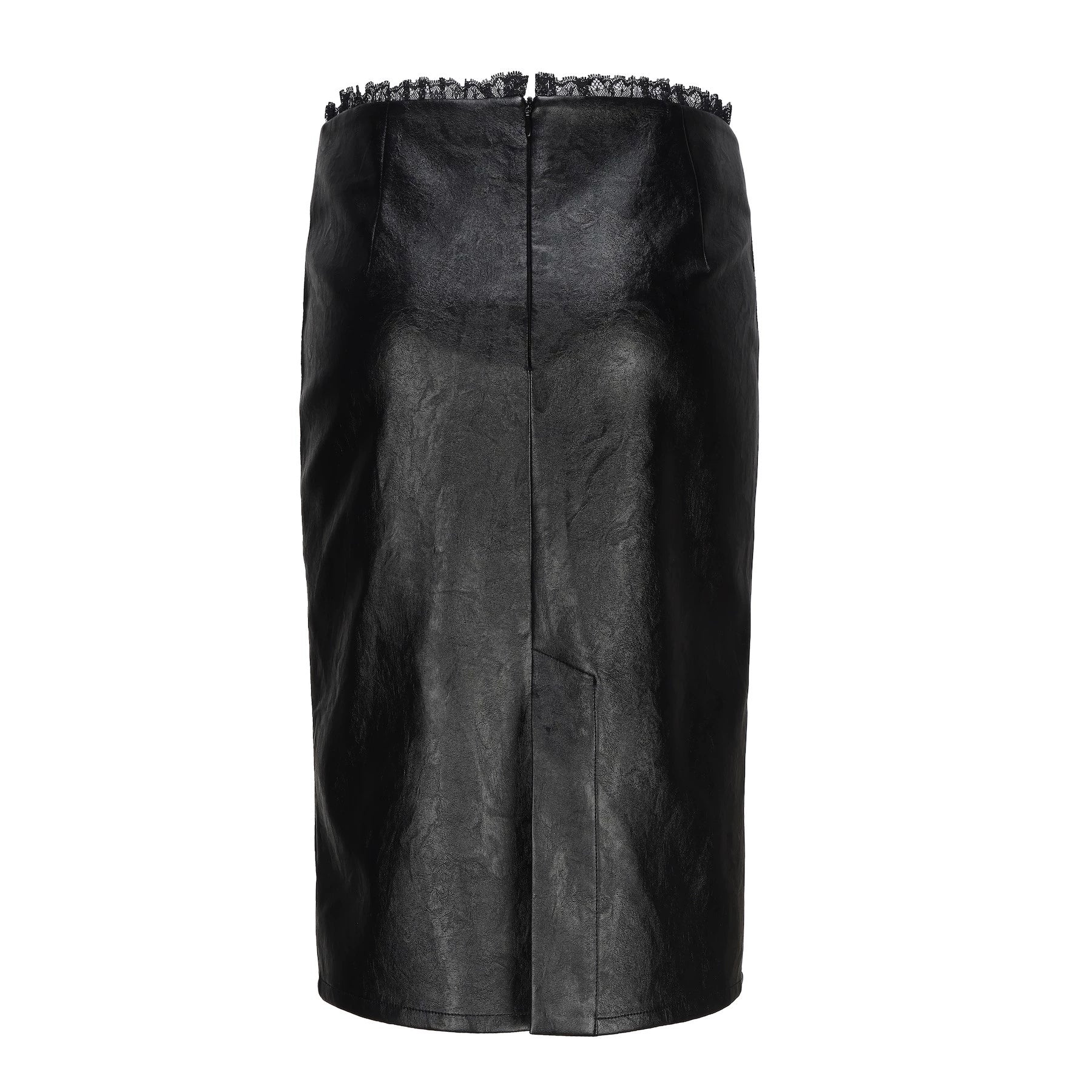 24ans_AI_Print_Texture_Structured_Leather_Trimmed_Skirt_MISSTT