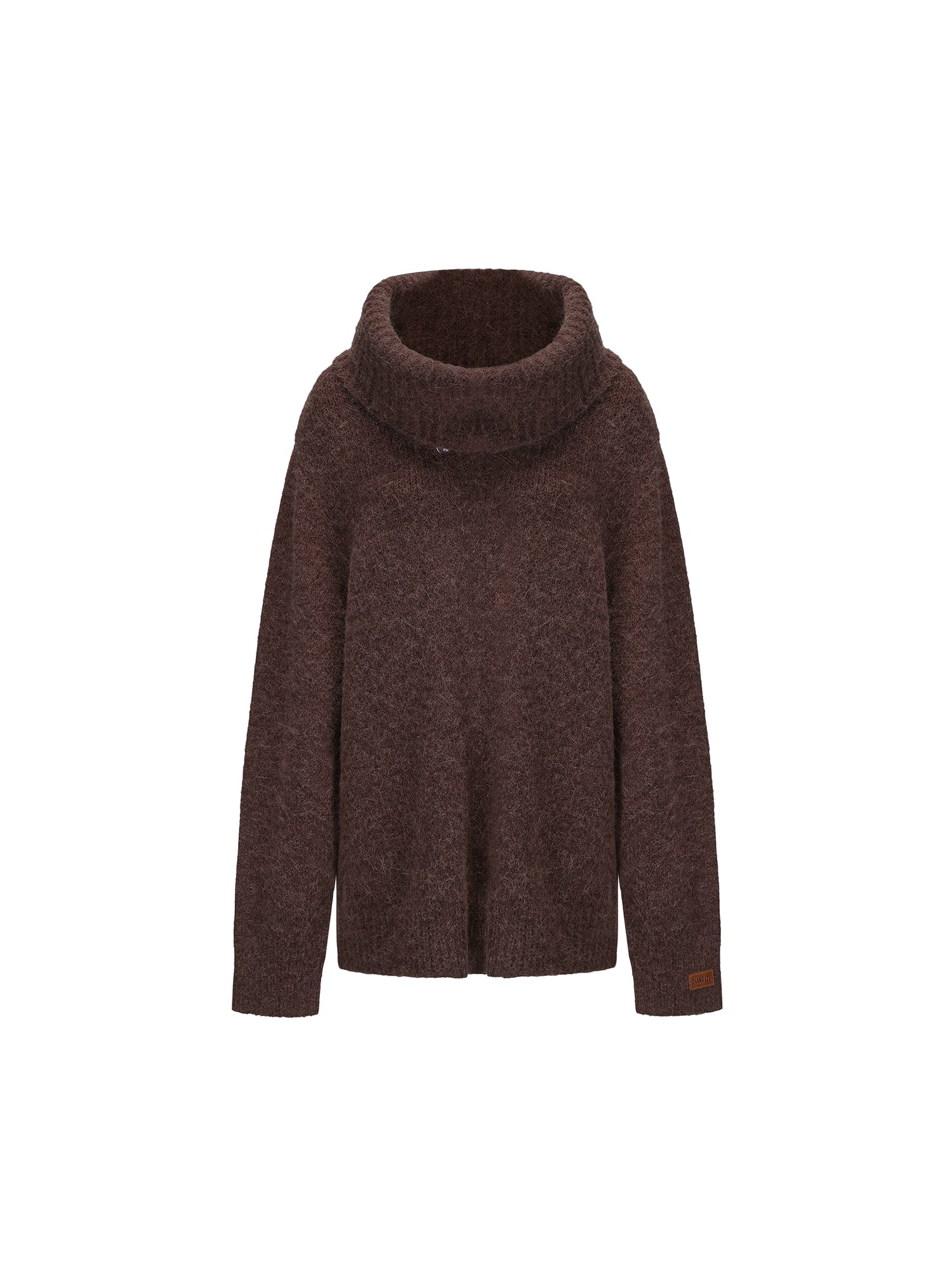 24ans Alpaca Wool Blend Detachable Collar Oversized Knit Sweater MISSTT