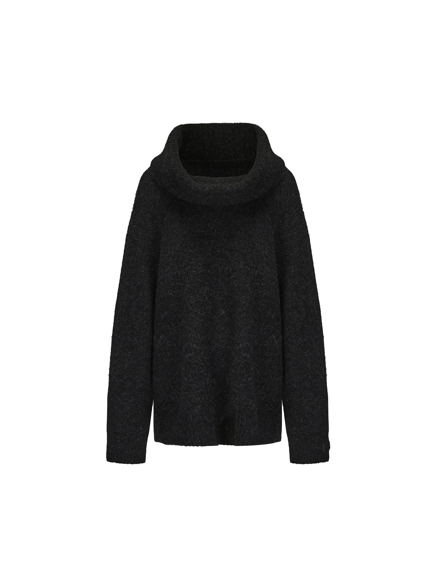24ans Alpaca Wool Blend Detachable Collar Oversized Knit Sweater MISSTT