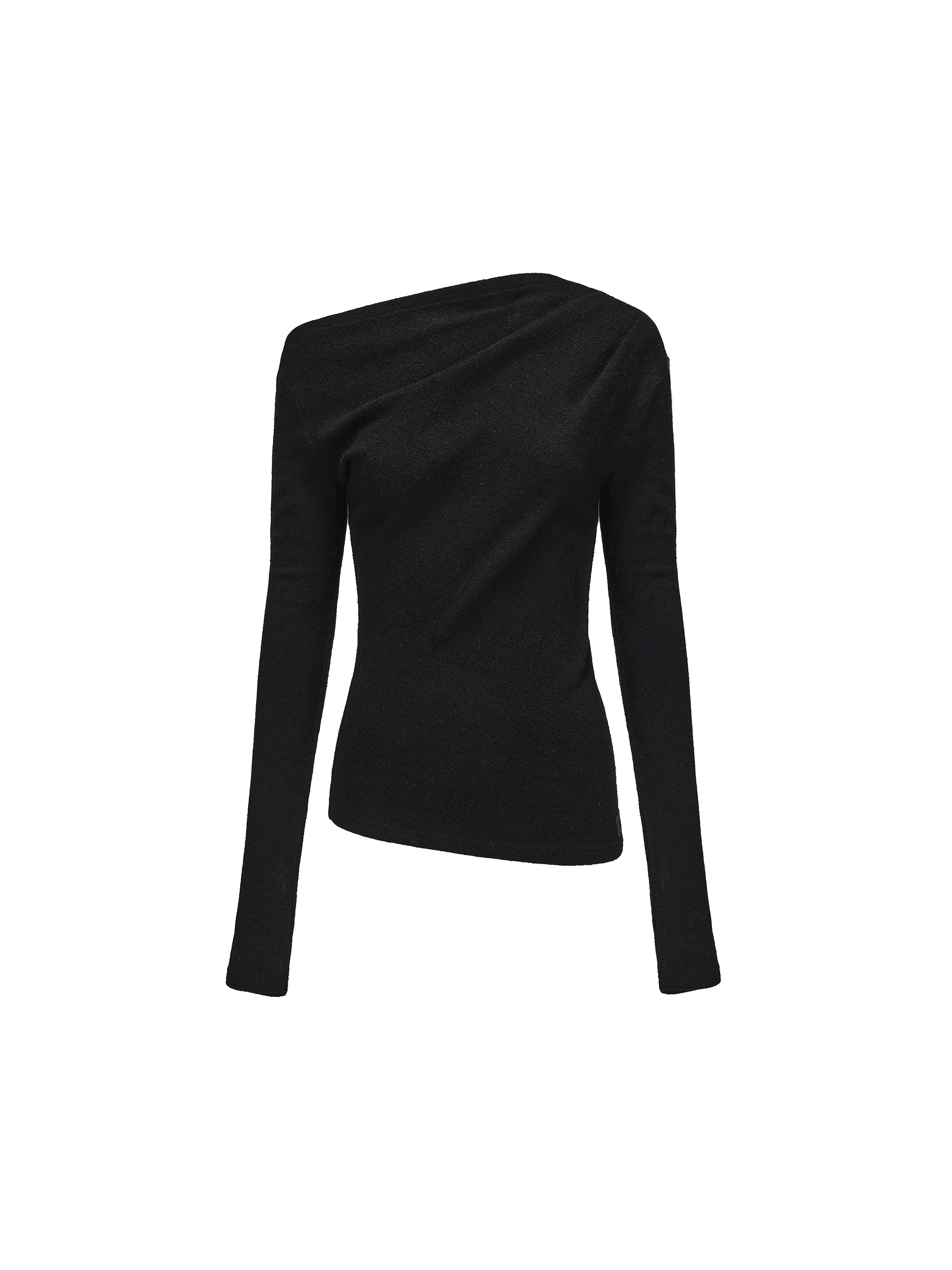 24ans_Anti_Pill_Twist_Asymmetrical_Layering_Top_Black_Grey_MISSTT