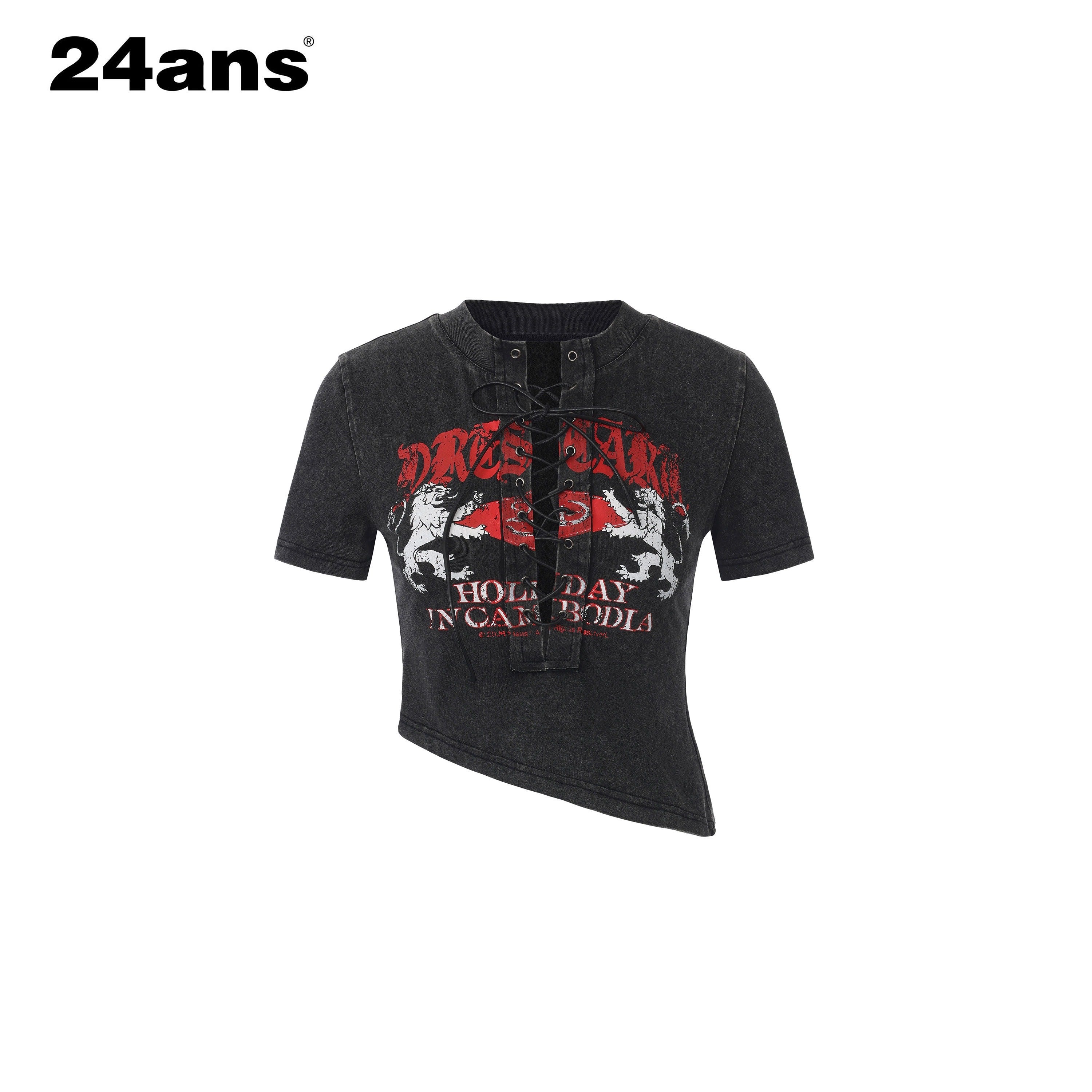 24ans_Black_Punk_Grunge_Asymmetric_Layered_Letter_Print_Women&