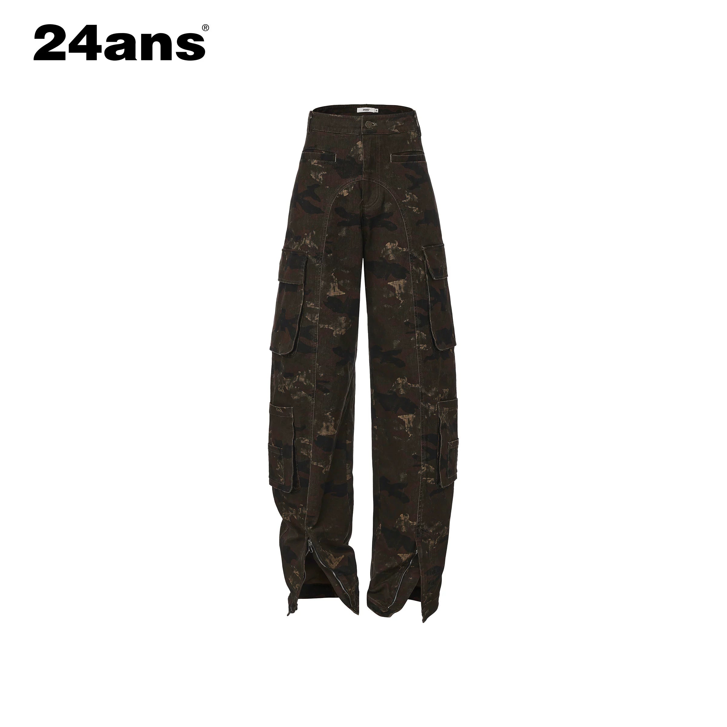 24ans_Camo_Cargo_Pants_With_Split_Hem_MISSTT
