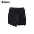 24ans Corduroy A Line Mini Skirt With Asymmetric Hem In Black MISSTT